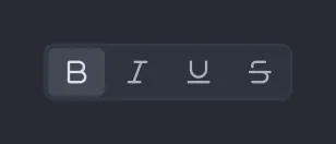 Toggle group: Four options