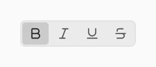 Toggle group: Four options