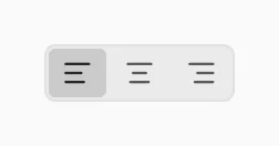 Toggle group: selected="left"