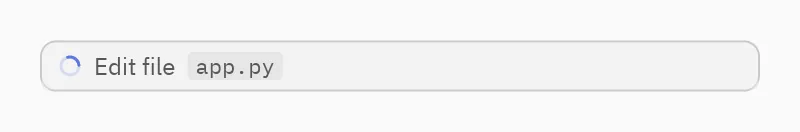 Tool call: status="pending"
