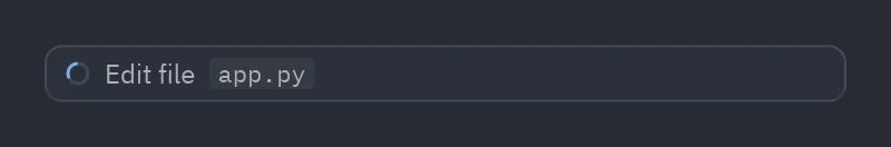 Tool call: status="running"