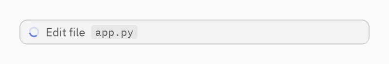 Tool call: status="running"