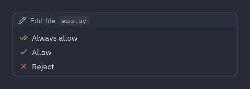 Tool call: status="waiting"