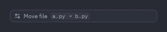 Tool call: kind="move"