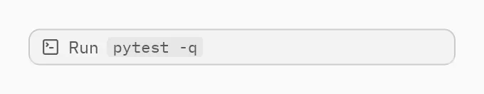 Tool call: kind="execute"