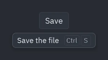 Tooltip: keys="ctrl-s"