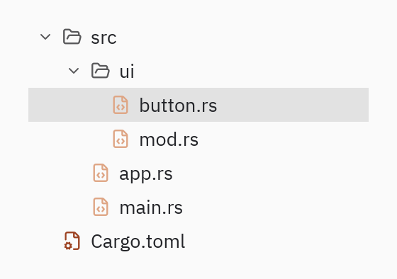 Tree: expanded={"src", "src/ui"}