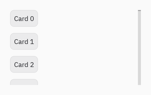Virtual list: spacing=6