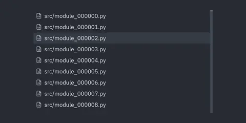 Virtual list: Python GUI component