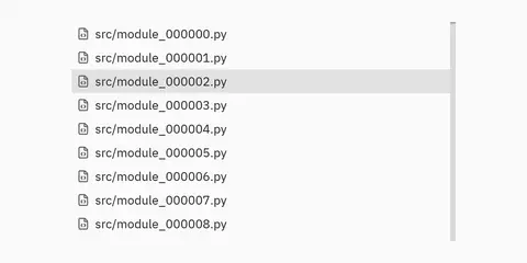 Virtual list: Python GUI component