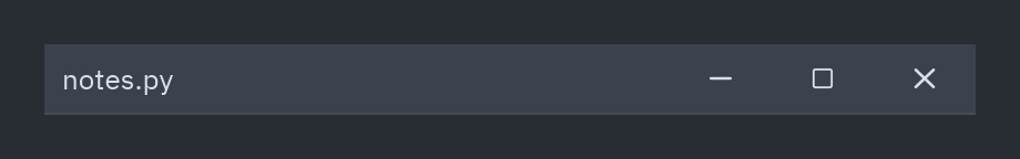 Window frame: style="windows"