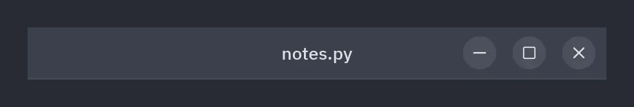 Window frame: style="gnome"