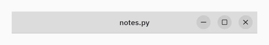 Window frame: style="gnome"