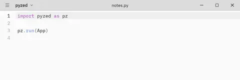 Window frame: Python GUI component